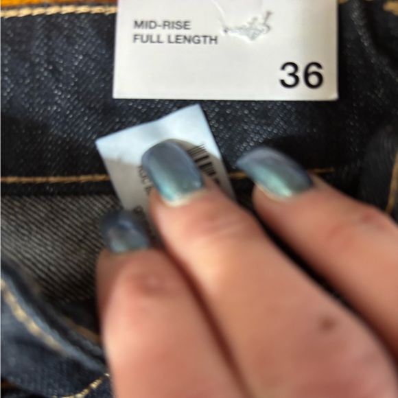 Zara Blue Wide Leg Flare Jeans - Picture 3 of 4